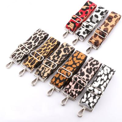 China User-Friendly Colorful Adjustable Leopard Shoulder Bag Strap Handbag Accessories Replacement Belt Guitar Style Cross Body Wide Strap for sale