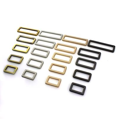 China Alloy Zinc Alloy Rectangle Flat Ring Buckle Buckles For Strap Craft Bag Strap Belt Buckle Leather Garment DIY Accessory 20/25/31/38/50mm for sale