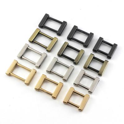 China Zinc Alloy 13/16/19 Mm Rectangle Ring Buckle Screws Detachable Open Clasp Detachable Open Clasp Leather Strap Belt Handle Webbing for sale