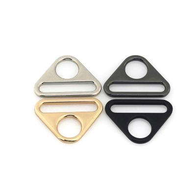 China Metal Triangle Shape Ring Buckle Adjustable Clasp For Leather Craft Bag Strap Belt Garment DIY Luggage 32mm Accessory for sale