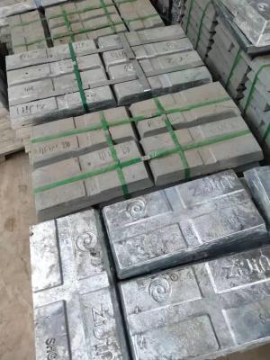 China High Purity Pure Zinc Ingot , 99.995% Ingot Of Zinc Bar for sale