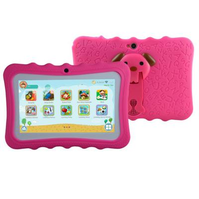 China Cheap Wifi Manufacturer OEM Logo 7 Inch Quad Core Kids Rugged Tablet PC With Silicon Case Holder for sale