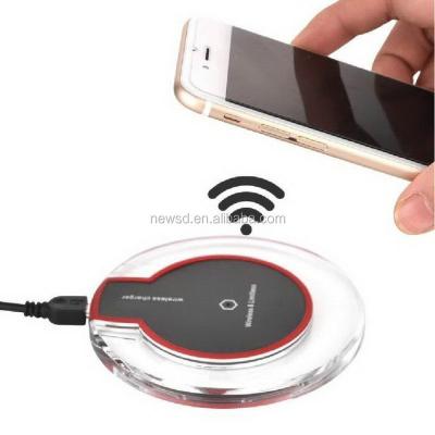 China Conveient Mini High Quality Cell Phone Qi Mobile Wireless Charger, Power Bank Wireless Charger For Samsung Qi Standard Mobile for sale