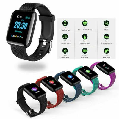 China 116PLUS Playback Smart Watch Blood Pressure MP3 Heart Rate Monitor Sports Bracelet Waterproof for sale