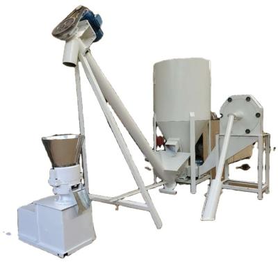 China Factory Price Animal Poultry Feed Grinder&Pellet Mixer Making Machine Set for sale