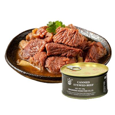 China Healthy High Quality 178g Rich Nutrition Canned Stewed Beef Relief Ration for sale