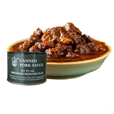 China Without preservatives or artificial poop gravy hot sale delicious filling 160g tinned meat paste for sale