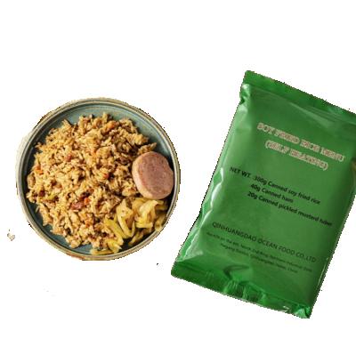 China Survival Outdoor Foods MRE Meal Emergency Food Pack Hot Selling Self-heating Instant Meal Rice Meal for sale