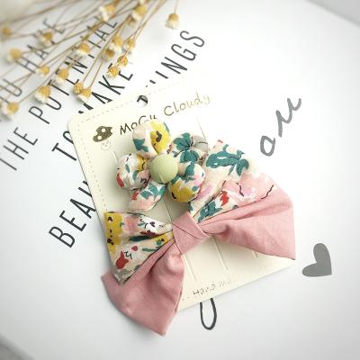 China European and American style wholesale children's hair accessories Bowknot hairpin flower ribbon hairpin set for sale