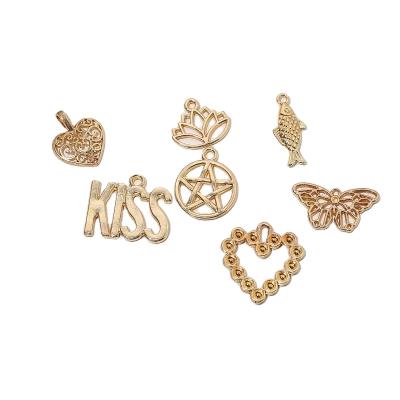 China KISS Popular Diy Letter Alloy Ladies Small Diy Pendant Accessories, Accessories Earrings Ladies for sale