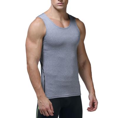 China Sustainable Customizable Training Singlet Man Custom Compression Tank Top for sale