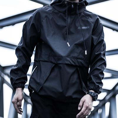 China Other Streetwear Brand Multifunctional Black Couple Suits Outdoor Waterproof PU Sports Fashions Bomber Jacket Men for sale