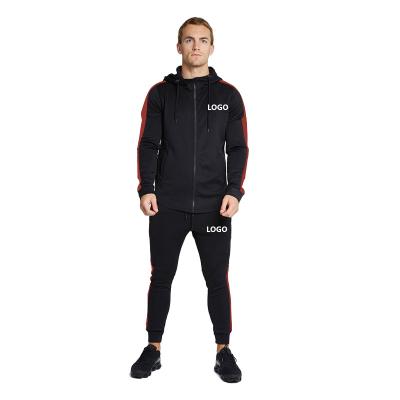 China 2021 New Men's Sweater Suit Plus Size VQ Polyester-cotton Long Sleeve Fitness Coat Training Running Suit for sale