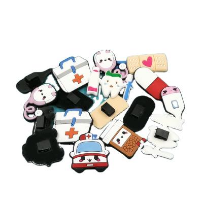 China Anime Shoe Charms 2022 Hotselling Anime Shoe Buckle DIY Canvas Lace Canvas Student Decorative Trend Creative PVC Cartoon Shoe Accessories for sale