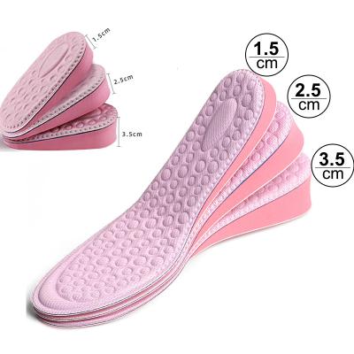 China EVA Memory Foam Invisible Height Anti-slippery Increased Insoles For Women Non Slip Breathable Shock Absorption Sport Shoe Insole for sale