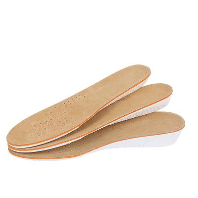 China Men's and women's physical invisible pig inner raised insole full protection comfortable breathable leather shoes leisure insole for sale