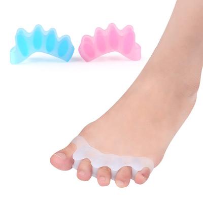 China Toe Separator Male and Female Adult Child Toe Separator Toe Separator Five Toe Valgus Corrector Toe Care Overlay Strap for sale