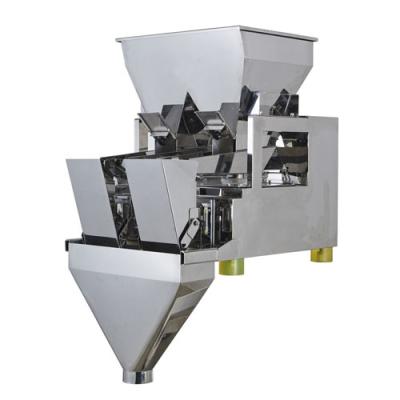 China Modular Linear Food Weigher 2 Heads Packaging Machine for Rice Coffee Beans Peanuts Packing Machine for sale