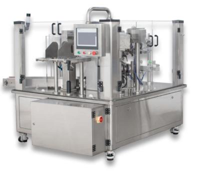 China Food Premade bag rotary gruanlar packing machine is used for filling and sealing stand-up bag, flat bag for sale