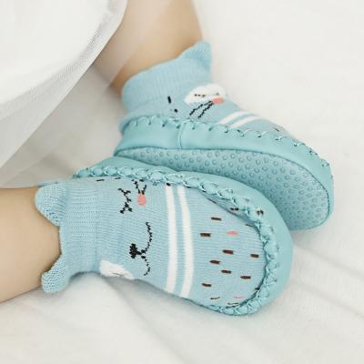 China Korea antibacterial fashion with cartoon tube 3d baby leather unique wholesale socks for sale