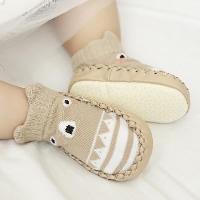 China Fashion Antibacterial Baby With 3d Cartoon Kids Tube Leather Unique Funny Socks for sale