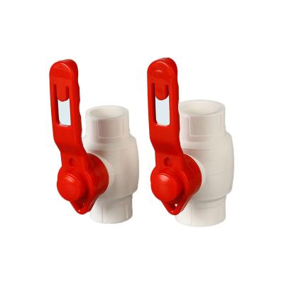 China Factory supply general pvc ball valve for outlet type pp irrigation ball valve all screw stainless steel plastic handle pvc water v ball for sale