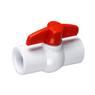 China General Hot Selling Irrigation System Plastic PVC Ball Valve 1/2 To 6 Inch Thread PVC Ball Valve for sale