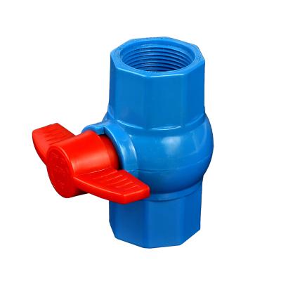 China General China Plastic Factory Supply Male To Female Thread Plastic PVC Material Brand New Octagonal Ball Valve for sale