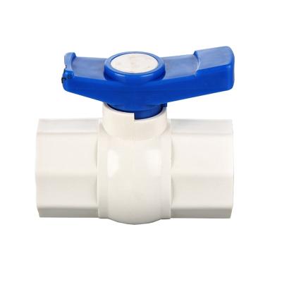 China Hot-selling General Plastic Pipe Fittings PVC Octagonal Ball Valve With Single Handle, DN15 (1/2