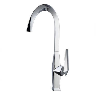 China F03S40CPRTS New Design Modern Chrome Kitchen Sink Mixer Tap Brass Single Handle Water Faucet Kitchen Faucet for sale