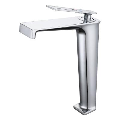 China F01S11CP High Quality Single Hole Single Handle Large Metered Basin Faucets Water Mixer Taps Waterfall Faucet for sale