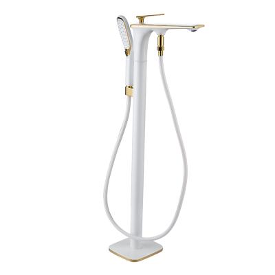 China With Slide Bar F06S00ZW Floorstanding Bathtub Faucet High Quality Multi Functional Floor Standing Bathtub Faucet for sale