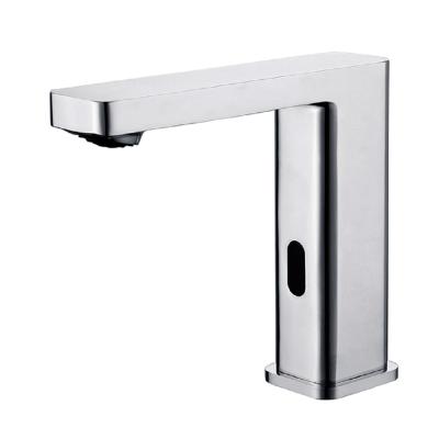 China Induction Faucet Basin Faucet Mounted New Right Angle Faucets F01N25CPRTS Deck Mounted Basin Faucet Sense Chrome for sale