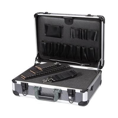 China Durable Aluminum Hard Tool Box Case Portable Carrying Case Briefcase Tool Case Organizer Toolbox Storage Box for sale