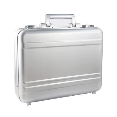 China Durable Aluminum Briefcase Measuring Metal Instrument Case For Office Business Travel Portable Briefcase Money for sale