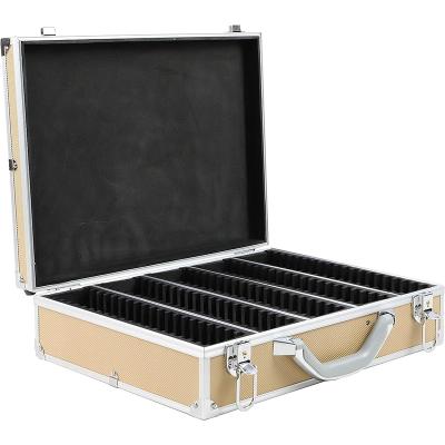 China Durable Storage Display Aluminum Case Stands PCGS NGC ANACS Certified Coin Holders Slabs Card Carrying Case Slab Case For 100 Coin Slabs for sale