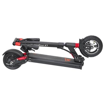 China KugooKirin Unisex X1 Folding Electric Scooter 600W Motor 48V 13ah 8.5 Inch Tire Brushless Two-wheel Scooter Hub Motor 120kg-Black for sale