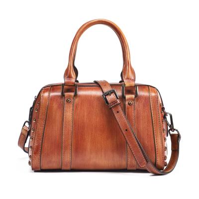 China ENGLAND STYLE HZM OEM/ODM China Factory Wholesale Handbag Washed Leather Bags Lady Women Luxury Handbags For 2021 Ladies Whip Purse for sale