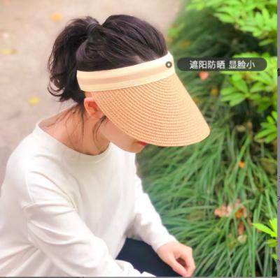 China Wholesale Character Summer Wide Brimmed Paper Made UV Ladies Sun Visor Hat for sale