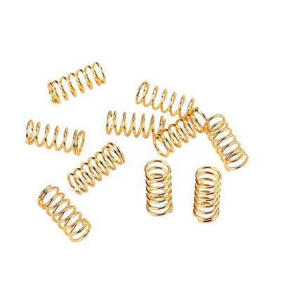 China Galvanized / Gold Plated Carbon Steel Coil AFR Small Compression Spring For Electric Guitar Parts Accessories for sale