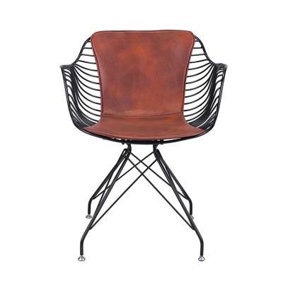 China Best Seller Modern Armchair Dining Chair With PU Cushion for sale