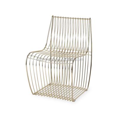 China Restaurant Chair Metal Wire Furniture Metal Dining Chair Cafe Restaurant Used for sale