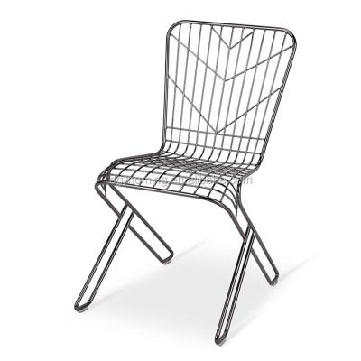 China Dining Chair Patent Design Metal Wire Chair for sale