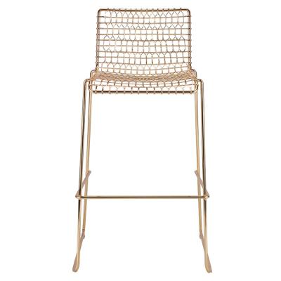 China Contemporary Metal Mesh Bar Stool for sale