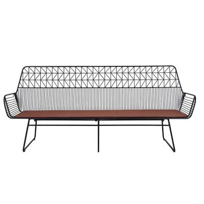 China Sectional sofa metal wire-sofa 3 seater sofa for living room or luxury outdoor for sale