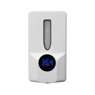 China Wholesale Latest Wall Mount Foam Soap Dispenser Electric Intelligent Automatic Thermometer Touchless Soap Dispenser for sale