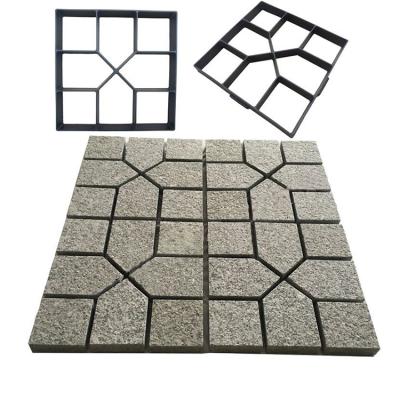 China Garden Decoration China Supplier High Standard Eco-friendly Plastic Cement Pavement Annual Making Mold for sale