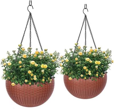 China High Standard Low Cost Eco - Friendly Eco - Friendly Hanging Basket Flower Pot Great For Outdoor for sale