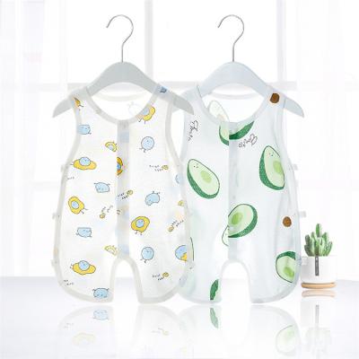 China Lovely Baby Overalls Cotton Summer Overalls Sleeveless Vest Rompers Sports Infants Boy Girls Riding Clothes for sale