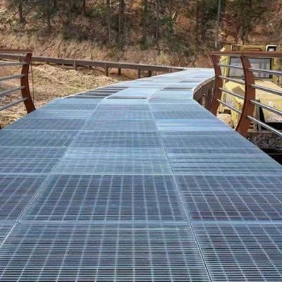 China Traditional Hot Sale Deck And Dock Walkway Floor Hot Dipped Galvanized Steel Grating Walkway Price for sale